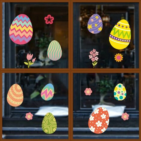 Décorations de Pâques en forme de lapin pour fenêtre
