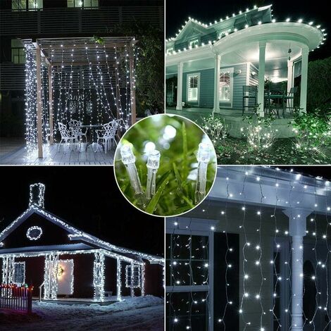 Guirlande lumineuse d'arbre de Noël 400 LED Blanc froid 400 cm