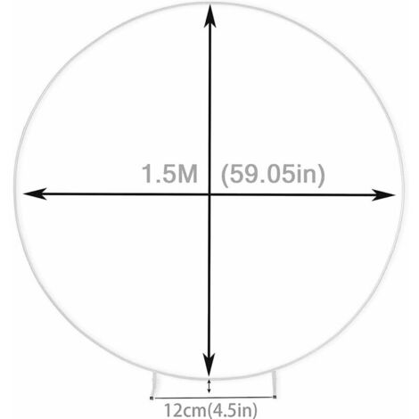 Arche Ronde Metal,Kit D'arches de Ballon Rond en Métal,Arc en