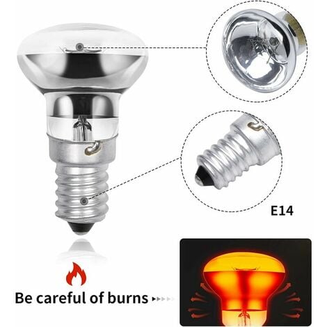 Lampe à lave de remplacement E14 R39 30w Vis dans l'ampoule Réflecteur  clair Spot Light Lava Incandescent