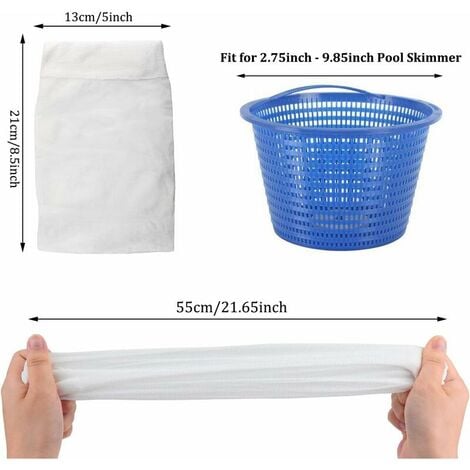 30Pcs Chaussettes de Skimmer de Piscine Skimmer Socks Filtre Skimmer  Piscine Nylon pour Panier Skimmer Réutilisable Chaussette