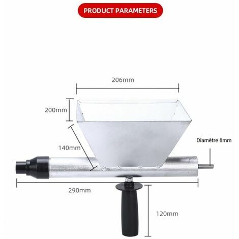 PISTOLET À CIMENT DIY à Injection Cartouche Joints Mortier Ciment