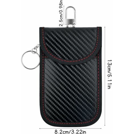 Signal Blocage Faraday Pochette Sac,Mini Etui Anti RFID Clé