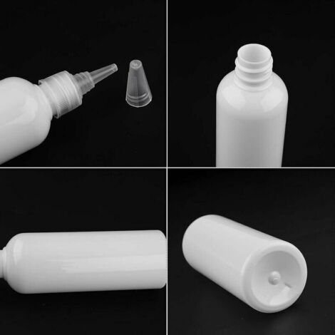 4 Petits Flacons Souples 100ml - Sans BPA, Parfaits Pour Voyages, Avec Bouchon Rabat Pratique