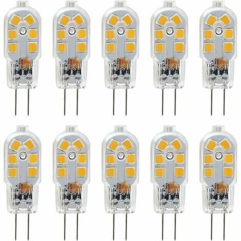 Ampoule LED G4 12V, 1W Equivalent 10W Halogène Lampe, Pas De Scintillement  200LM, Blanc Chaud 3000K