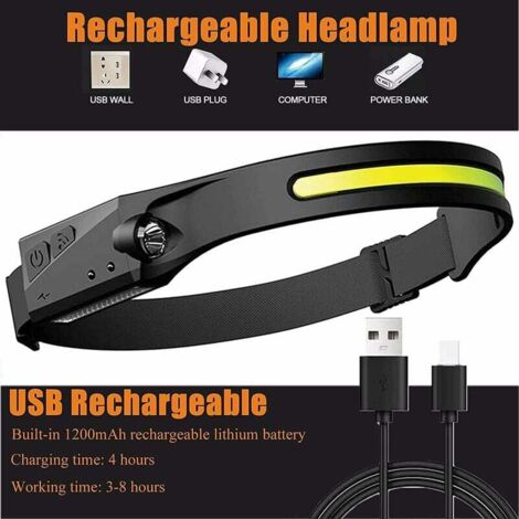 Xanlite FR350S Lampe Frontale LED Rechargeable 350 LM - 3 Modes 6H Autonomie Randonnée Camping