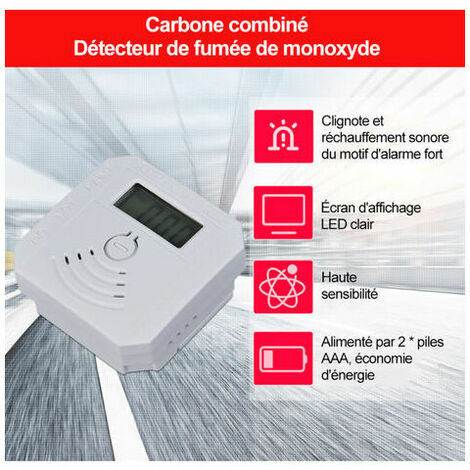 Combo détecteur de fumée & de monoxyde de carbone - Protection incendie CFS