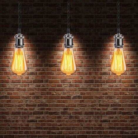 Câble Electrique Textile 10M，Rétro Corde de chanvre tressé torsadée Câble 2x0,75 mm², 2 fils torsadés toronnés，pour DIY Pendentif Lampe/Noir