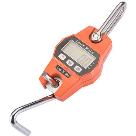 Balance à Suspendre, 300 Kg, Numérique, Avec Crochet, Grue électronique, Avec écran LCD, Portable, Avec Capteur De Ressort De Recharge Précis, Pour