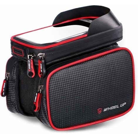 EJEAS Sacoche De Cadre De Vélo – Étui Guidon Étanche Pour Smartphone Jusqu’à 7″ – Écran Tactile TPU – 1,8 L – Pour VTT, Route, Vélo Électrique