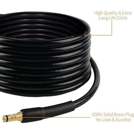 Tuyaux de remplacement pour nettoyeurs haute pression, pistolets à eau haute pression, tuyaux haute pression, accessoires pour nettoyeurs haute pression, filetage M22 - raccord rapide, connecteur à cl