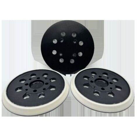 Plateau de ponçage pour Bosch (Ø 125 mm, dureté moyenne avec système accessoires pour ponceuse excentrique PEX 300/400 AE / 4000 AE / Advanced Orbit 18,TRIMEC