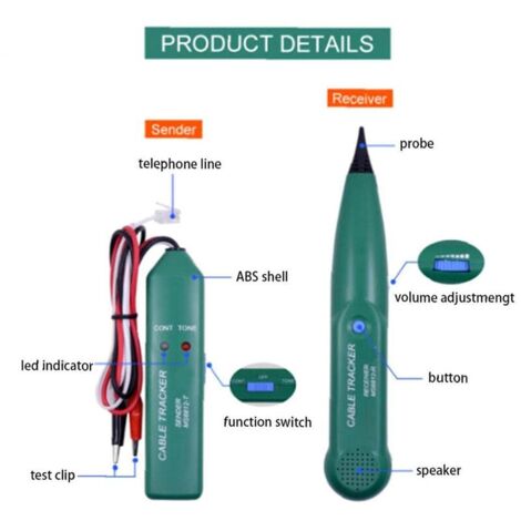 Cikonielf Testeur De Câble Réseau YG468 Testeur De Câble
