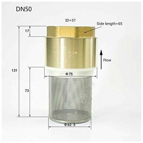 Crépine De Pompe à Eau 2 Pouces - Filtre D'Aspiration Anti-Débris Pour Systèmes Hydrauliques