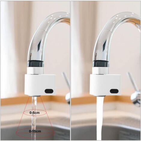 Robinet à Capteur Infrarouge - Automatique Sans Contact, Double Détection, économie D'eau, Pour évier