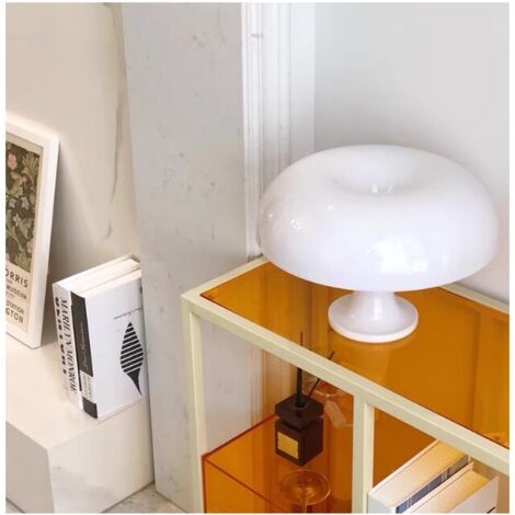 Champignon Lampe De Table-Moderne Simple Nordique-Chambre Chevet Atmosphère Lecture Lampe De Bureau-Blanc-Type De Prise--TRIMEC