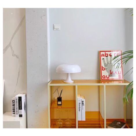 Champignon Lampe De Table-Moderne Simple Nordique-Chambre Chevet Atmosphère Lecture Lampe De Bureau-Blanc-Type De Prise--TRIMEC