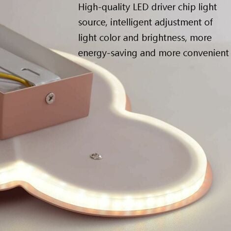 Applique Murale Moderne pour Intérieur - Abat-jour en Acrylique avec LED Intégrées - Idéale pour Chambre d'Enfant - Blanc--TRIMEC