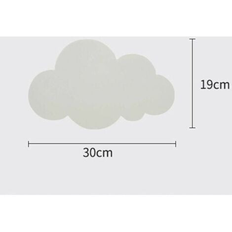 Applique Murale Moderne pour Intérieur - Abat-jour en Acrylique avec LED Intégrées - Idéale pour Chambre d'Enfant - Blanc--TRIMEC