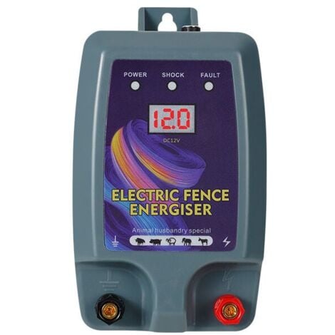 Kit de clôture électrique, Clôture électrique pour bétail, 3 modes d'alimentation pour élevage de volailles, électrificateur de clôture, haute puissance ---TRIMEC