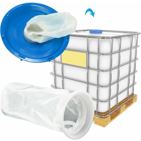 Lot De 3 Filtres à Couvercle Pour Cuve IBC 1000L – Nylon, Lavable, Filtration 0.5-800 Microns, Eau De Pluie