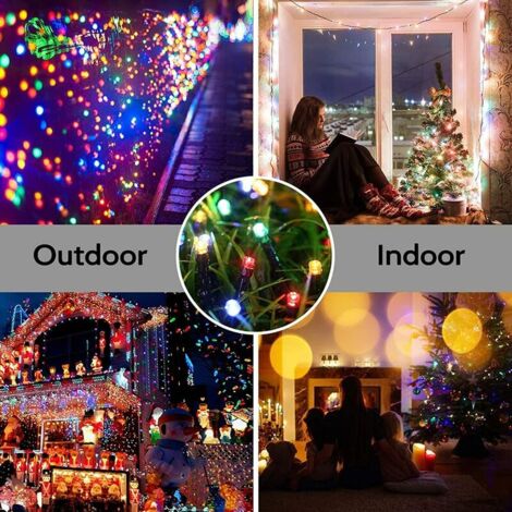 50m Guirlande Luminuese Extérieur LED 500 LED Multicolore avec Prise pour Noël Mariage Fête Maison Jardin--TRIMEC