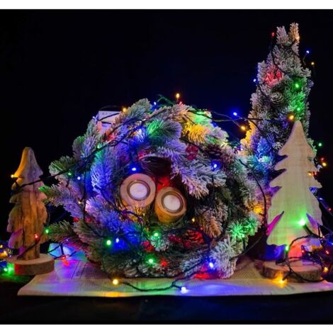 50m Guirlande Luminuese Extérieur LED 500 LED Multicolore avec Prise pour Noël Mariage Fête Maison Jardin--TRIMEC