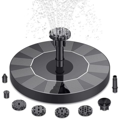 Fontaine Solaire 2W Pour Bassin à Oiseaux - Débit 160 L/h, Jet Jusqu'à 60 Cm, Alimentation Solaire, Décoration Jardin - 10