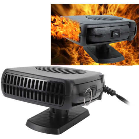 Chauffage Voiture 12V 150W – Dégivreur Et Désembueur Portable, Branchement Allume-cigare, Rapide Et Compact
