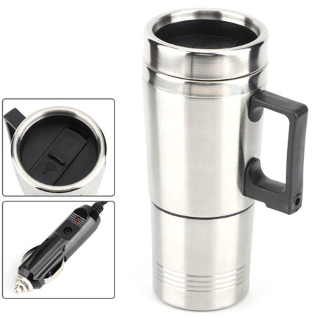 Bouilloire De Voiture 12V - 400ml - Écran Tactile - Température Réglable 25-90°C - Parfaite Pour Voyages Et Camping