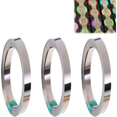 QUARKZMAN Bande De Nickel Pure 0,15mm X 5mm X 100mm Pour