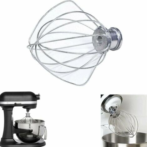 Fouet en Fil d'acier Inoxydable Compatible avec KitchenAid K45WW WP9704329 KSM150 KSM160 K45 KSM90 Accessoire Robot TRIMEC