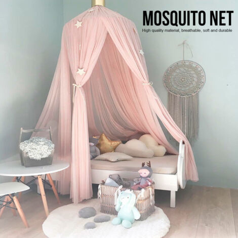 Moustiquaire Pour Lit Double 90x190x145 Cm – 4 Coins, Dentelle Princesse – Protection Anti-moustiques – Pour Chambre, Camping, Jardin