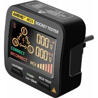 Testeur De Prise électrique Multifonction - Détecteur De Câblage, Tension, Fuite (RCD), NCV - Écran LCD Pour électriciens Et Bricoleurs - 2