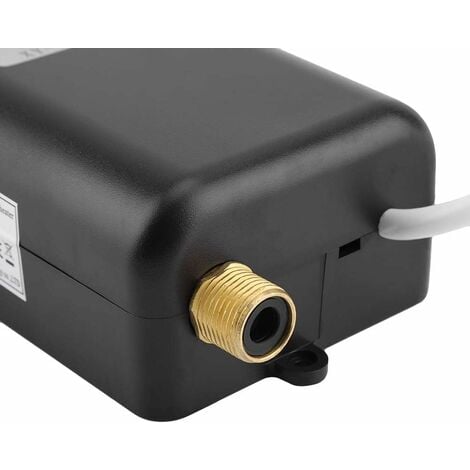 Chauffe-Eau Electrique 220V 3400W Chauffe-Eau Instantané Convient pour convertir de l'Eau Froide en Eau Chaude Température de Débit d'Eau Réglable pour Cuisine Salle de Bain(Black)
