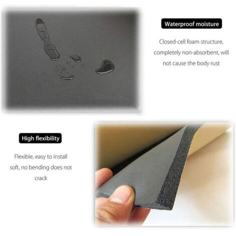 Tapis Insonorisant Voiture - Mousse Isolation Phonique Et Thermique, 10 Mm D'épaisseur, 3 M², Auto-adhésif