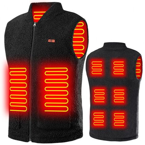 Gilet chauffant pour hommes et femmes -Veste chauffante avec température  réglable sur 3 niveaux pour les