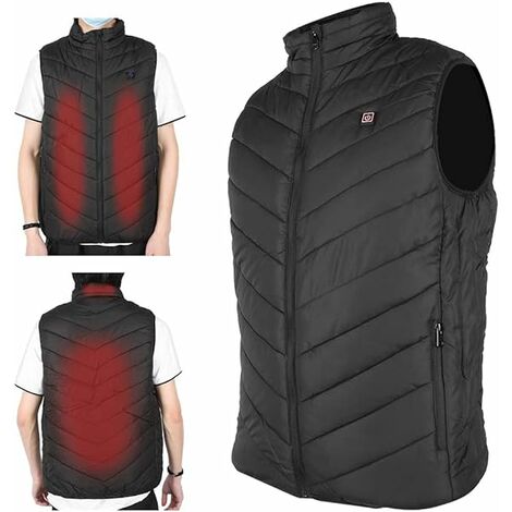 Veste Chauffante Électrique USB pour Moto Chauffante Costume sous-Vêtement  Thermique Ensemble Vêtements d'équitation d'hiver Chemise Haut