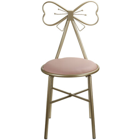 Chaise De Maquillage WOLTU - En Velours Et Métal - Tabouret Coiffeuse Tabouret Pivotant Reglable En Hauteur 42 5 58 Cm Rose 93545781