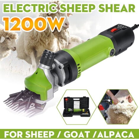 1200W 2400 tr/min 6 vitesses tondeuse à cisaillement électrique fournitures tondeuse cisaillement moutons chèvres alpaga cisailles vert