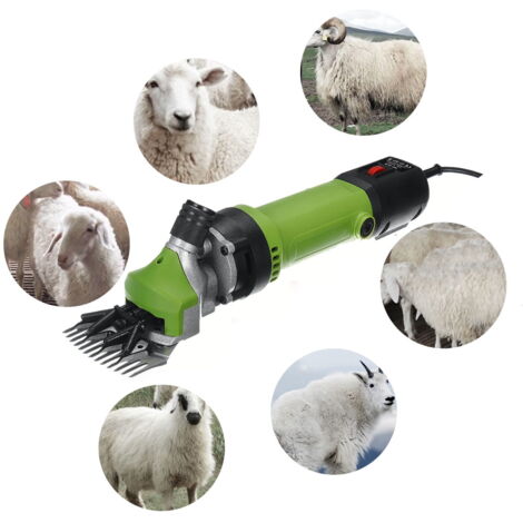 1200W 2400 tr/min 6 vitesses tondeuse à cisaillement électrique fournitures tondeuse cisaillement moutons chèvres alpaga cisailles vert