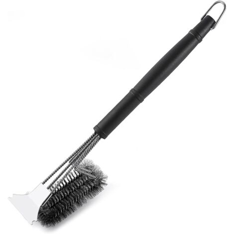Kit De Nettoyage 3 Pièces Pour Barbecue - Brosses Plancha Et Grille, Idéal Pour éliminer Les Taches Tenaces