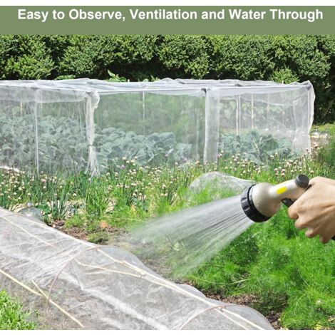 Filet De Jardin En Maille Fine 2,5 X 7,5 M - Protection Anti-Insectes, Oiseaux Et Soleil Pour Fruits, Plantes Et Serres