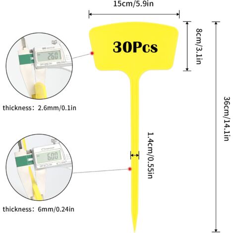 500 étiquettes Pour Plantes – PVC Imperméable, 10x2 Cm, Colorées, Pour Jardin Et Semis - 11