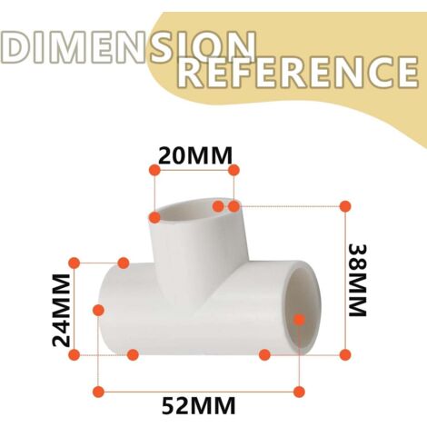 Raccord PVC 4 Voies à 90° - Diamètre 50 Mm - Pour Tuyau D'Arrosage, Serre, Système Irrigation - Gris