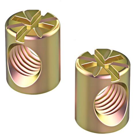 10 écrous Cylindriques M6x20mm Pour Meuble - Bronze, Lit Bébé, Chaise, Uxcell