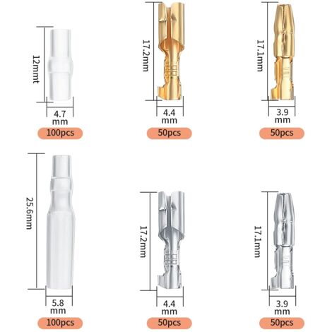 10pack HXT 4mm Bullet Banana plugs avec boîtier rouge pourconnecteurRC am-10W_fr
