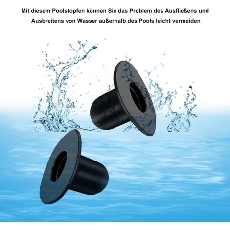 Bouchon Piscine, 4pcs Bouchon De Piscine De Rechange Pour Filtre De Piscine, Bouchon De Trou De Crépine De Pompe De Filtre, Bouchon De Piscine Hors Sol, Accessoires Piscines (Bleu