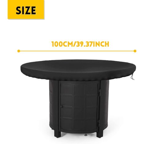 Housse Anti-uv Housse De Protection Ronde Uposao Pour Plaque De Cuisson - Étanche, Anti-UV - 420D Housse Protection Brasero Uposao