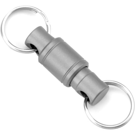 10 Porte-clés Mousquetons Rotatifs 360° - Alliage Zinc - Pour Sac à Dos, Clés, Bricolage